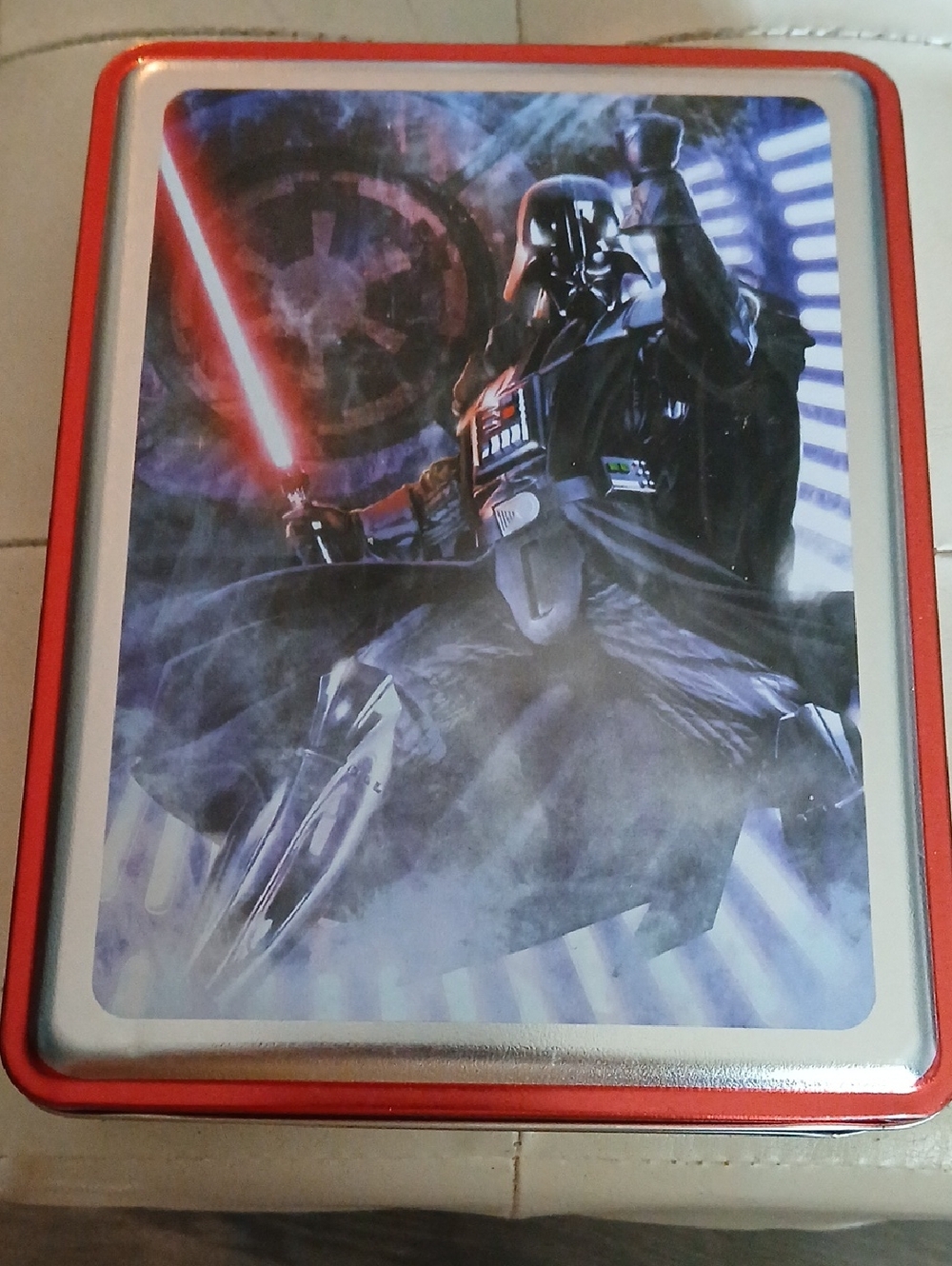 Star Wars Darth Vader Metal Tin with Red Accent